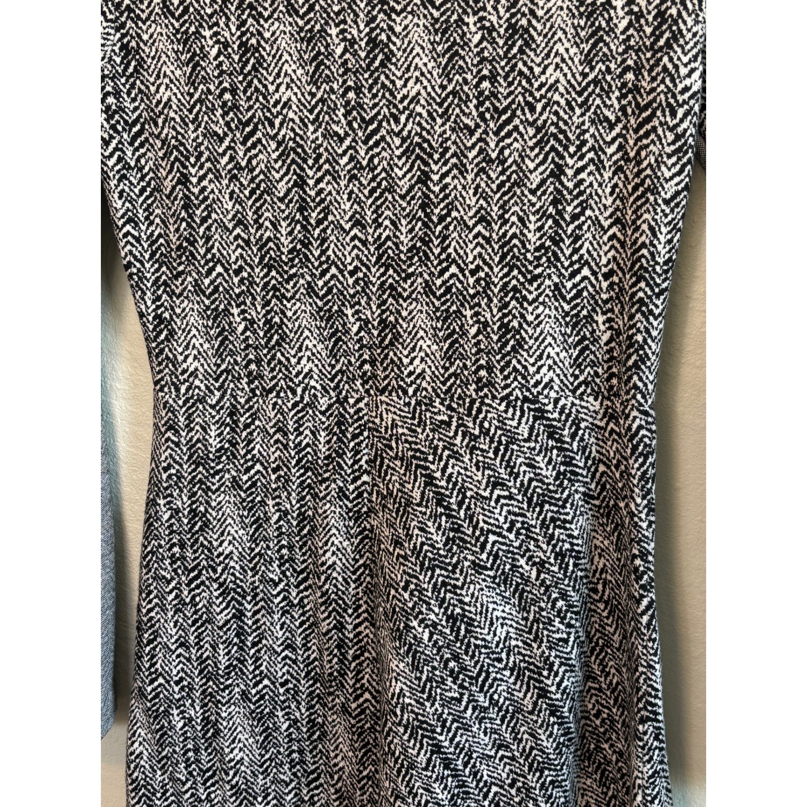 Stella McCartney Herringbone Dress Black White Womens IT 42 US 6-8 Office Luxury image 8