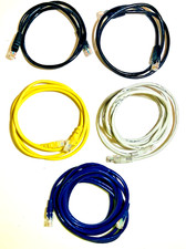 LOT-of-5 (2x3ft/ 1x5ft/ 1x6.5ft/ 1x10ft) RJ45 Cat5e Ethernet Network Patch Cable