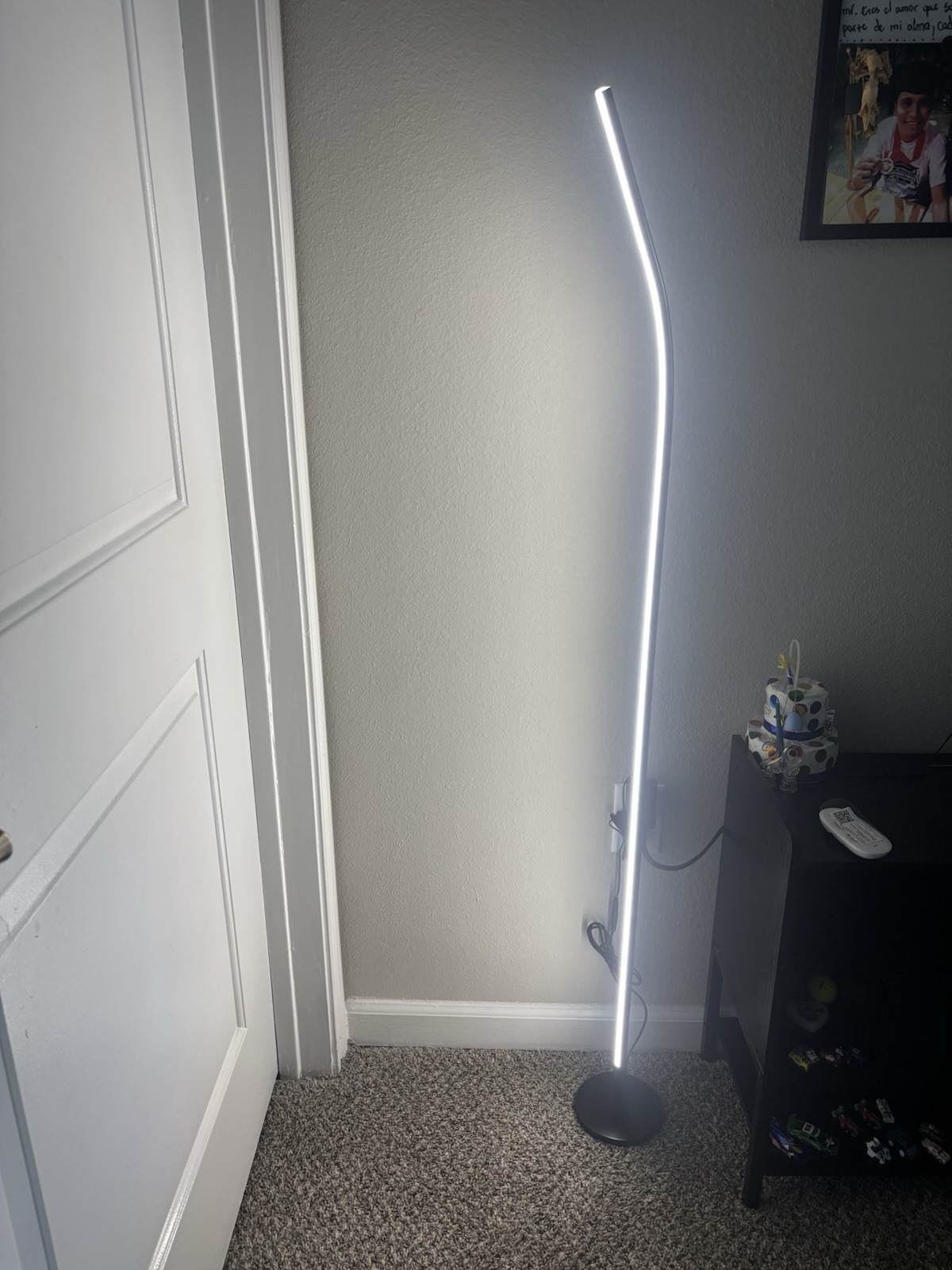 TACAHE Minimalist Corner Floor Lamp - 2700K-6500K Dimmable LED Night