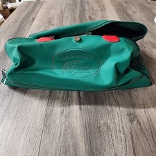 Vintage 90s Lacoste Bag Green Crocodile Duffle