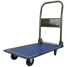 300 Pound Capacity Heavy Duty Utility Rolling Cart Platform Carts Tool Dollies