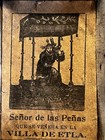 Antique Mexican Retablo Print—Señor de las Peñas in Tin Frame — photo 2