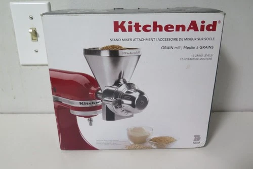 KitchenAid KGM All Metal Grain Mill Stand Mixer Attachment w/ Box Manual