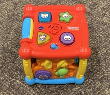 VTech Busy Learners Activity Cube Primary Colors Toddler Learning Toy 6 Months +