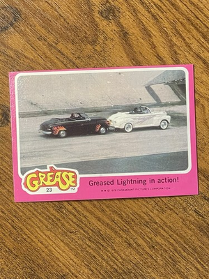 #ad 1978 TOPPS GREASE 23 GREASED LIGHTNING IN ACTION B $1.25