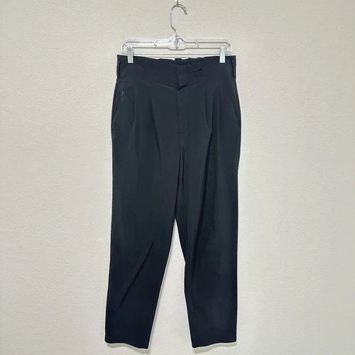 Athleta Skyline Pant II Women's Size 6 Black Paperbag Travel Stretch Lightweight