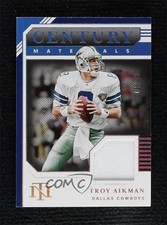 2020 National Treasures Century Materials Holo Silver 10/25 Troy Aikman HOF 1q7k