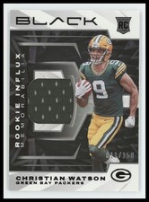 2022 Panini Black Christian Watson Rookie Influx Memorabilia /150