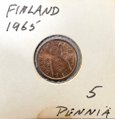Finland 1965 5 pennia, UNC, combined shipping