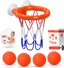 Bath Toys Bathtub Basketball Hoop for Toddlers, Kids, Boys and Girls 4 No-Ho