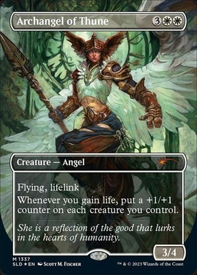 MTG Archangel of Thune - Foil, Secret Lair Drop Series, Lightly Played, English