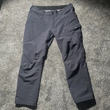 Truewerk Pants Mens 36x30 Gray T2 Werkpant Thermal Softshell Cargo Fleece Lined