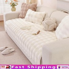 Soft Faux Fur Dog Couch Cover Non-Slip Pet Protector Washable Multi-Use Mat