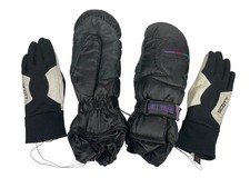 SCOTT Black Warm THERMAL-CONTROL WINTER MITTENS Liner Gloves Ski Hike Men's S