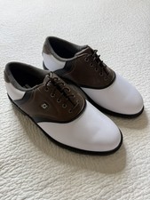 FootJoy FJ Original Golf Shoes 45330 White Brown Black Men s 9 W New no box