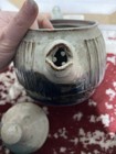 Art Pottery Teapot With Lid, Drip, Matte Glaze, Light Gray And Blue — photo 5