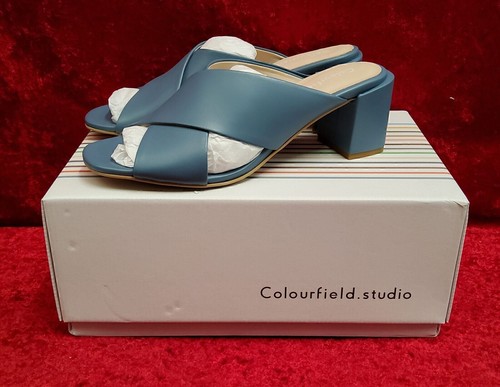 Colourfield Studio(Shoe Code 04) Sky Blue Modern Classic Sandal, Size 6 ...