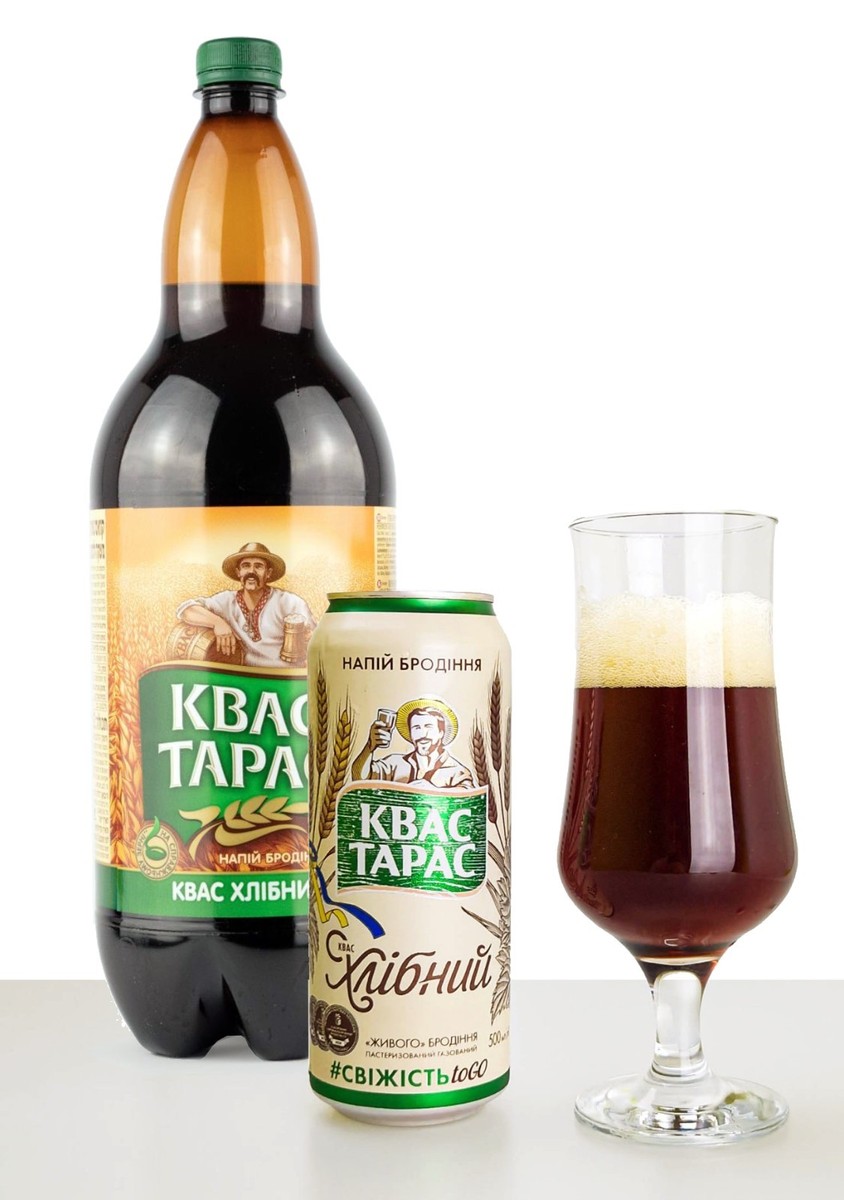Imported Ukrainian Rye Bread Drink Kvass Taras - Хлебный Квас