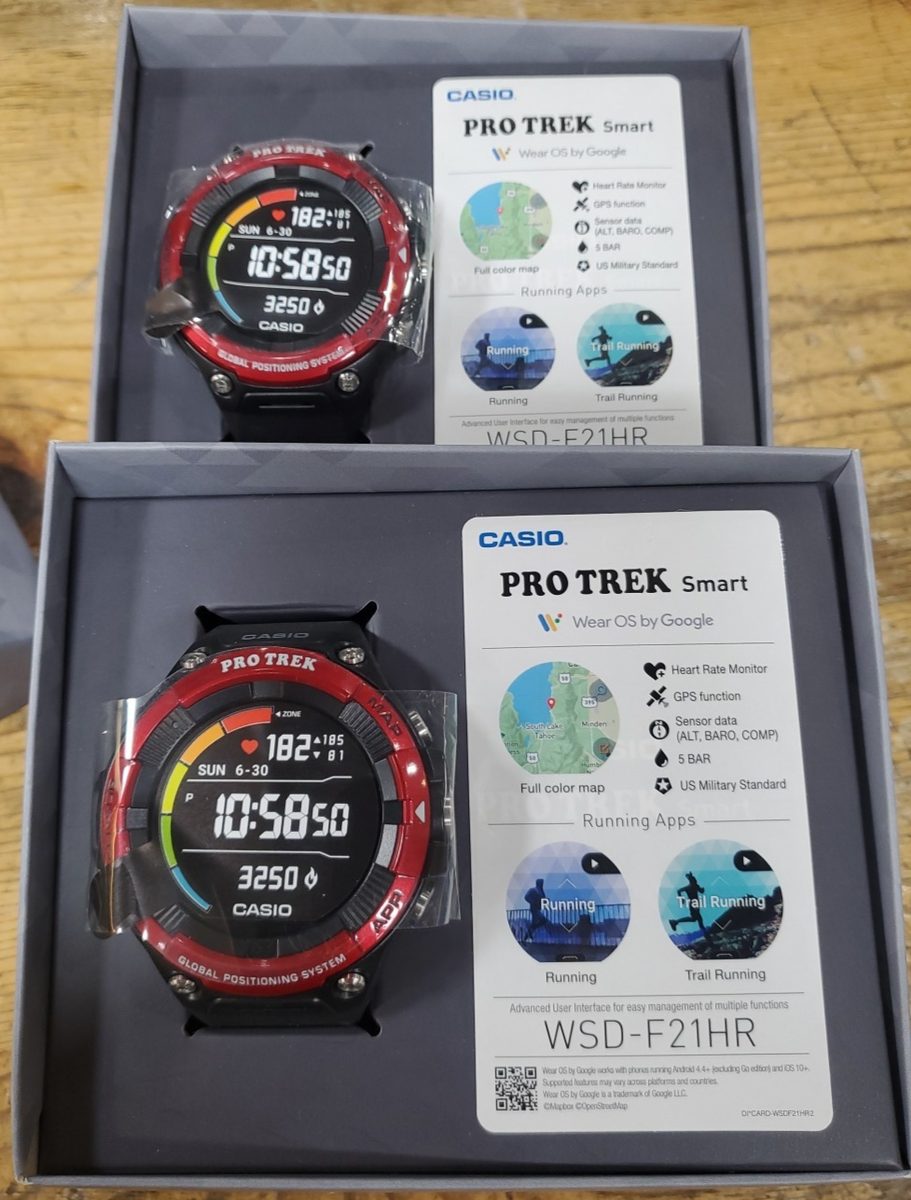 CASIO PROTREK Smart WSD-F21HR-BK Wrist Watch for Men New RED | eBay