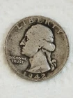 1942 US QUARTER SILVER COIN #131