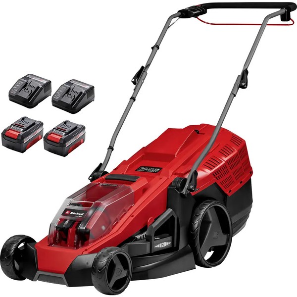 Einhell Power X-Change GE-CM 36/43 Li M (2X4,0Ah) Akku Akku-RasenmäHer Inkl.-image