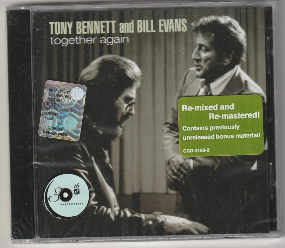 Tony Bennett and Bill Evans. Together Again (1977) CD NUOVO The Two Lonely Peopl - Imagen 1 de 2