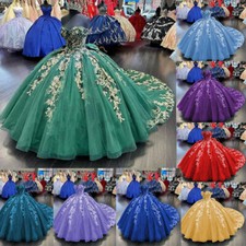 Sweet 15 Quinceanera Dresses Ball Gown Sweetheart Custom Color Prom Party Dress