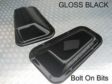 RDX Wing GLOSS BLACK Top Vents/Grilles Water Snow Guards LandRover Defender