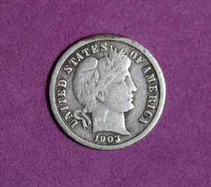 1903-O Barber Dime #P18253