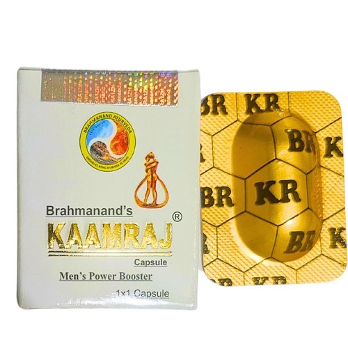 Brahmanands Kaamraj Original 6 Cap For Vigour & Vitality Men's Staminaina + F - Picture 2 of 4