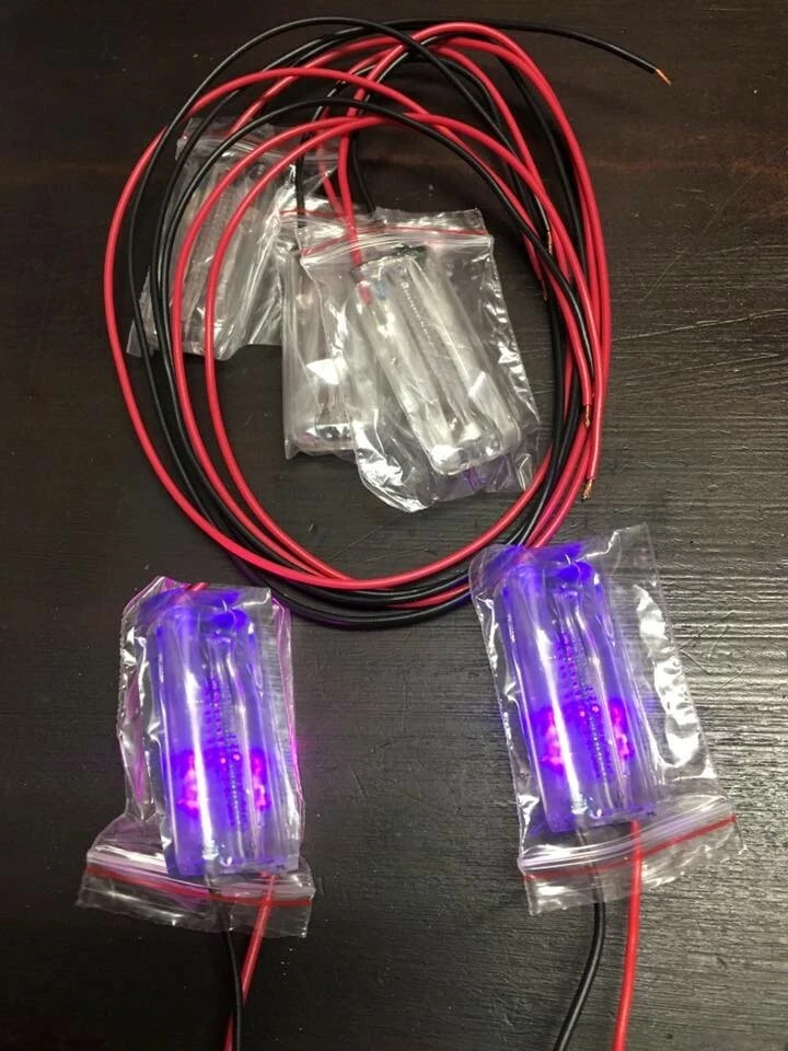 Cerraduras de puerta LED transparentes Scion xB 2004 2005 2006 con LED púrpuras ultravioleta Foto 2 de 4