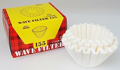 Kalita Wave Filter 155 White Dripper 155/for 1~2 Persons 50 x 3 boxes KWF-155 Kalita Wave Filter 155 White Dripper 155/for 1~2 Persons 50 x 3 boxes KWF-155