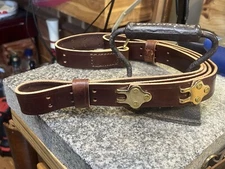 M1907 Rifle Strap / Sling - Full Grain English Bridle Leather - Handmade in USA