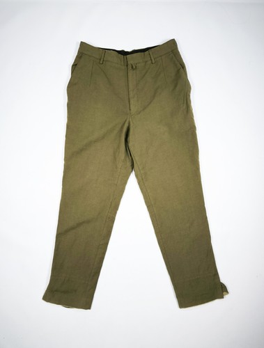 Dries Van Noten, Vintage Dries Van Noten Wool Brown Pants Size 52 W32 L30