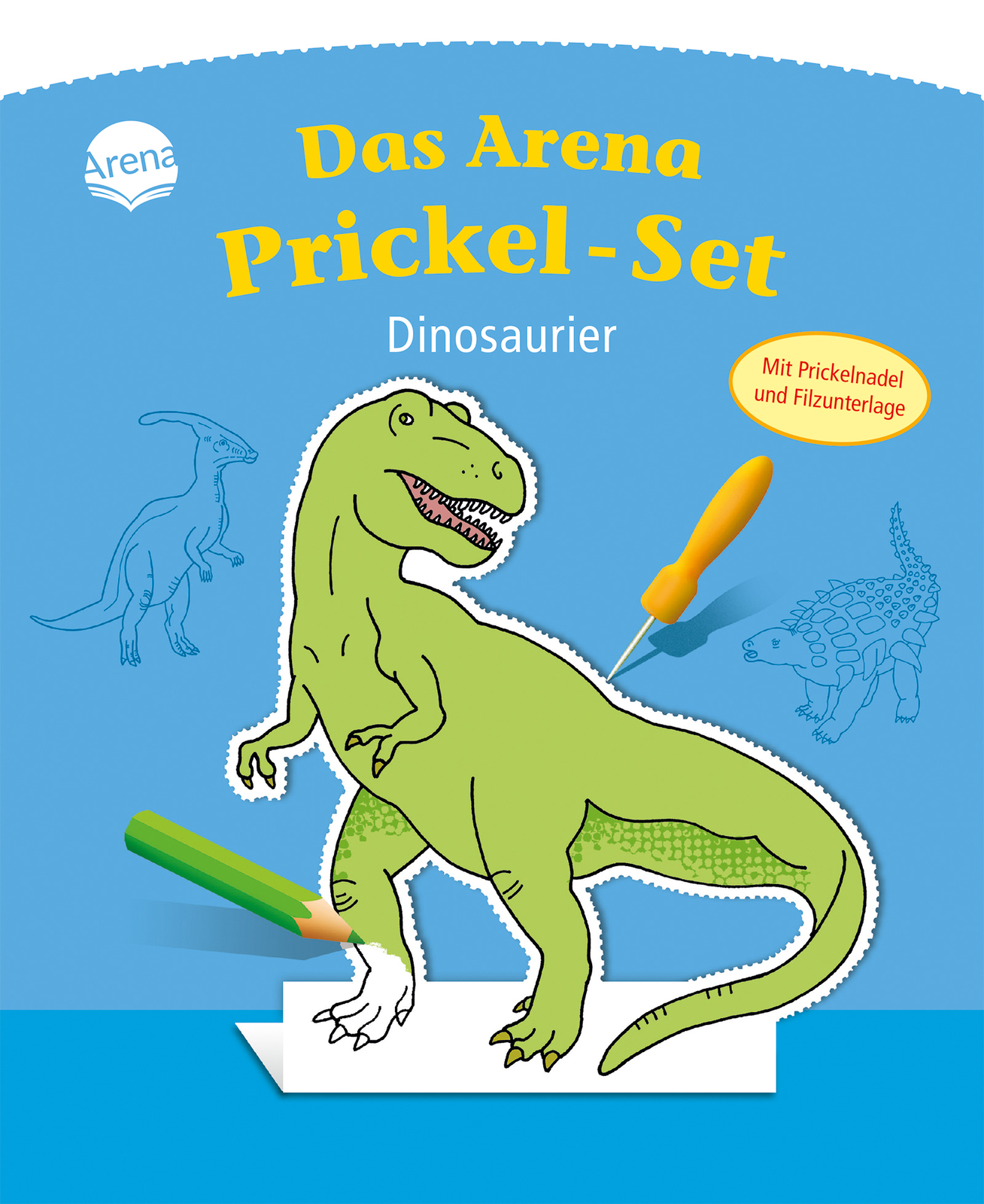 Thumbnail - Ina Hallemans / Das Arena Prickel-set. Dinosaurier