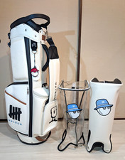 1DAY SHIP  Malbon Golf Caddy Bag color White 2 Covers normal clear