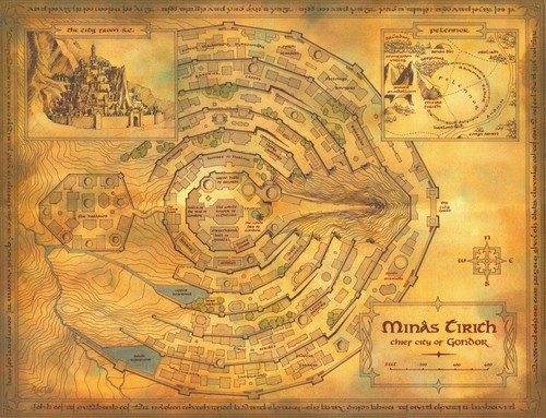 The Lord Of The Rings Middle Earth Map Poster Print T1087 |A4 A3 A2 A1 ...