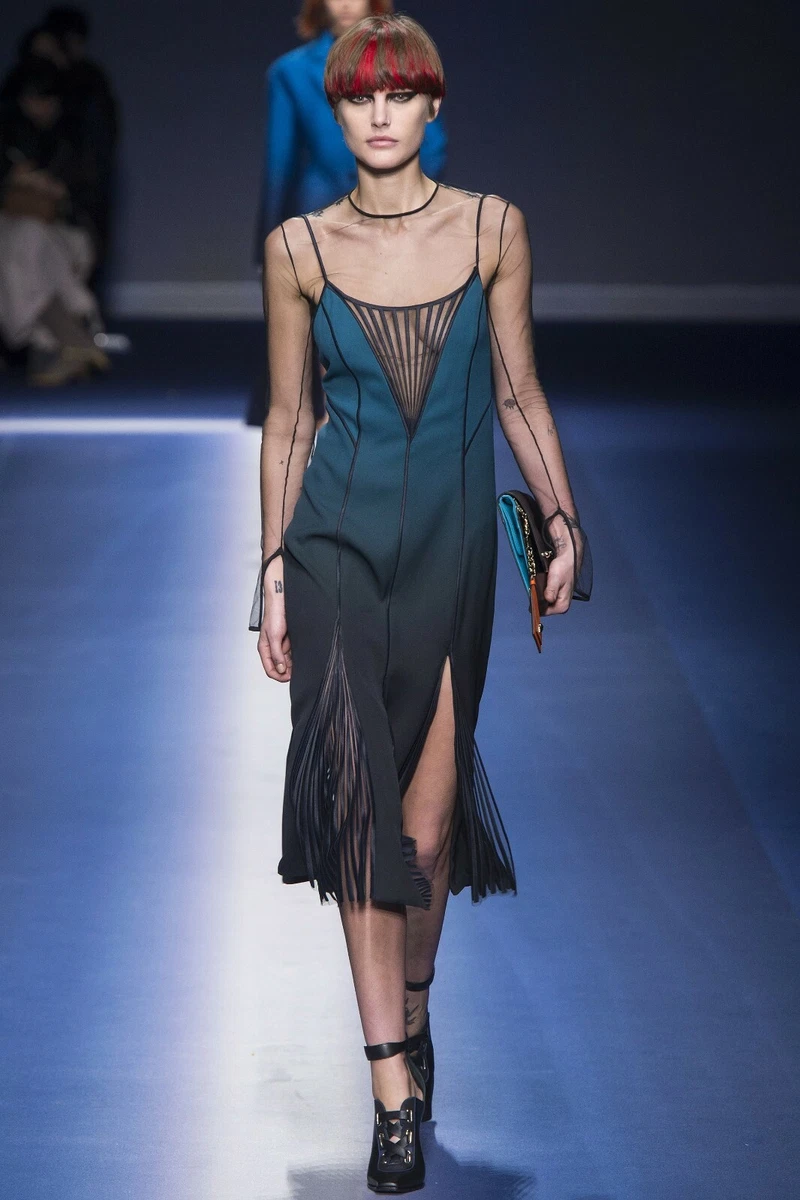 Fringe designer dress cheap