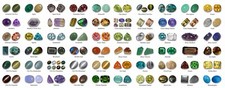 1x Job Lot Mixed Semi Precious Faceted & Cabochons Gemstones UK Seller Free P&P