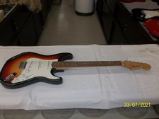 1970s Guyatone Lg Series Vintage Electric Guitar S-style Hardtail Sunburst Japan