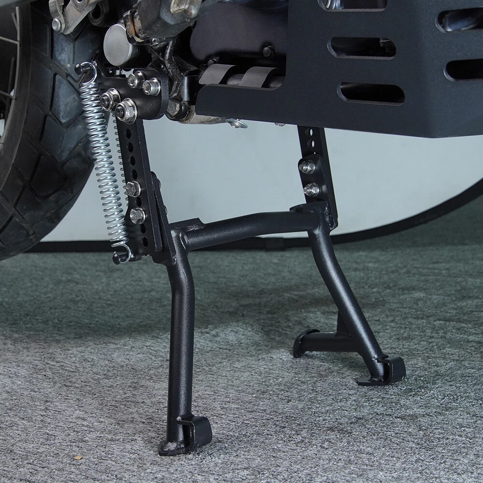 Soporte central ajustable para motocicleta apto para Kawasaki KLR650E 2008-2018 Foto 2 de 4