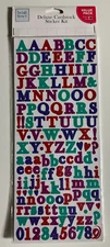 Heidi Grace-Colorbok Deluxe Cardstock Sticker Kit Jewel Alphas-852 Pieces