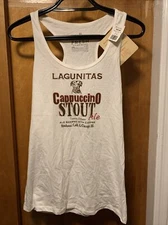 LAGUNITAS BREWING FARM FRESH US Junior's XL CappuccinO Stout Ale Beer Tank Top