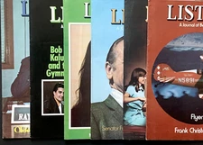 LISTEN MAGAZINE, A JOURNAL OF BETTER LIVING VINTAGE 1971 SET OF 6