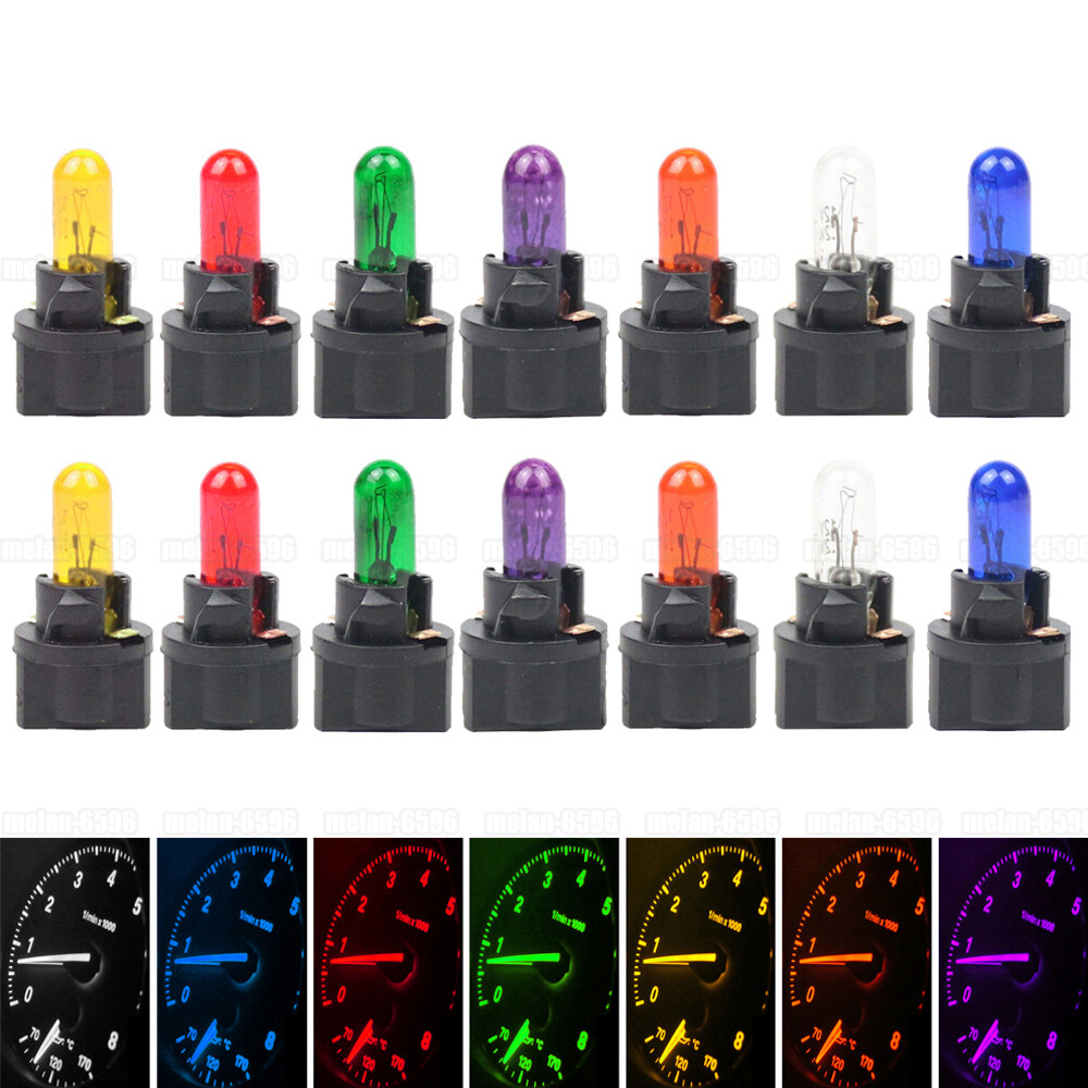 10x T5 SMD LED Light Car Dashboard Instrument Gauge Light Bulbs Indicator Lamp