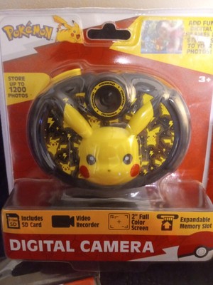 Pokémon Pikachu Kids Camera w/ SD Card Digital Photos/Video 720/1080p eKids