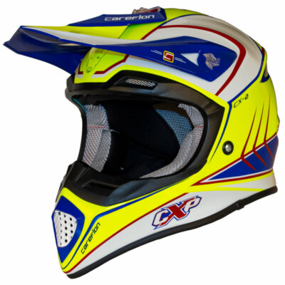 CX-2 Careflon Crosshelm Fiberglass MX Enduro Helm Motorradhelm Gr.54-64