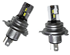 KIT 2 Lampade LED H4 H19 50W 7200LM 6000K per fari auto no errore canbus