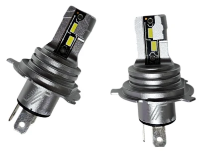 JEYEFFE KIT 2 Lampade LED R2 H4 H19 50W 7200LM 6000K per fari auto no errore canbus