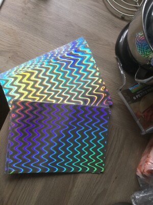 silver holographic card 20 SHEETS - SILVER CRACKED ICE HOLOGRAPHIC A4 CRAFTING CARD 300 GSM * FREEPOST *